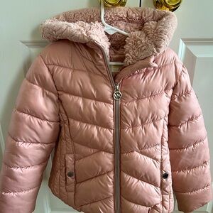 Michael Kors Girls Puffer Hooded Jacket